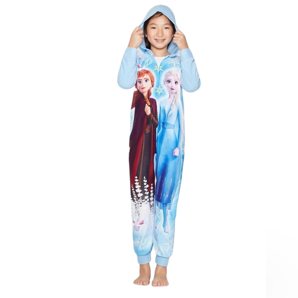 Little Girls Disney Frozen II fleece pajama onesie